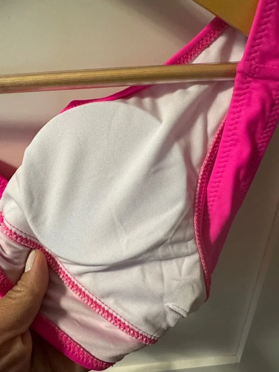 Women’s Hot Pink Two-Piece Swim Set - Classic Bikini - Picture 9 of 10